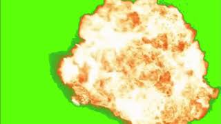 Green Screen : Fire Bombs Effect Video