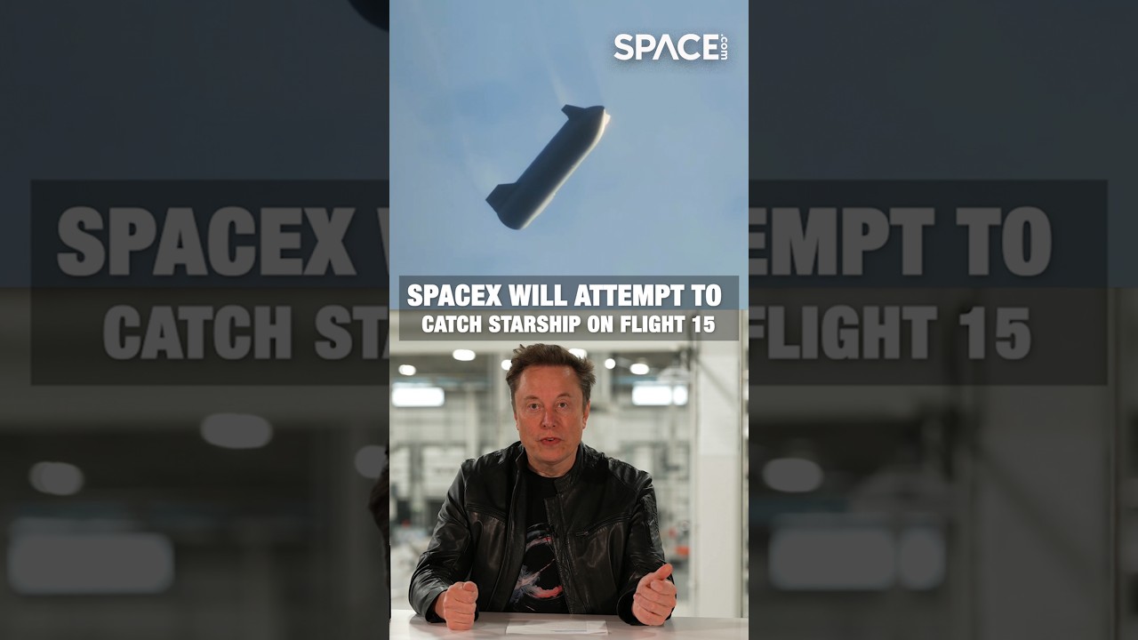 SpaceX to Catch Starship on Flight 15?! 🚀 #SpaceX #Starship #Flight15 #space #shorts
