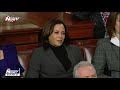 THE LOOK: Kamala Harris & Dems NOT HAPPY while Trump talks about illegal immigrants