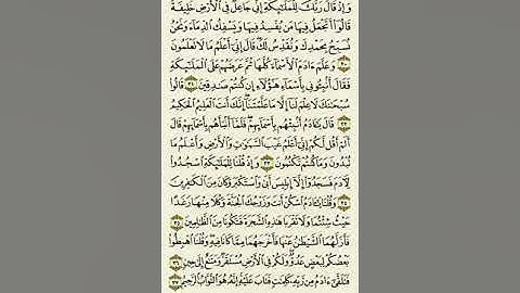 سورة البقرة الوجه ٥ . وإذ قال ربك للملائكة إني جاعل في الأرض خليفة . الشيخ ماهر المعيقلي
