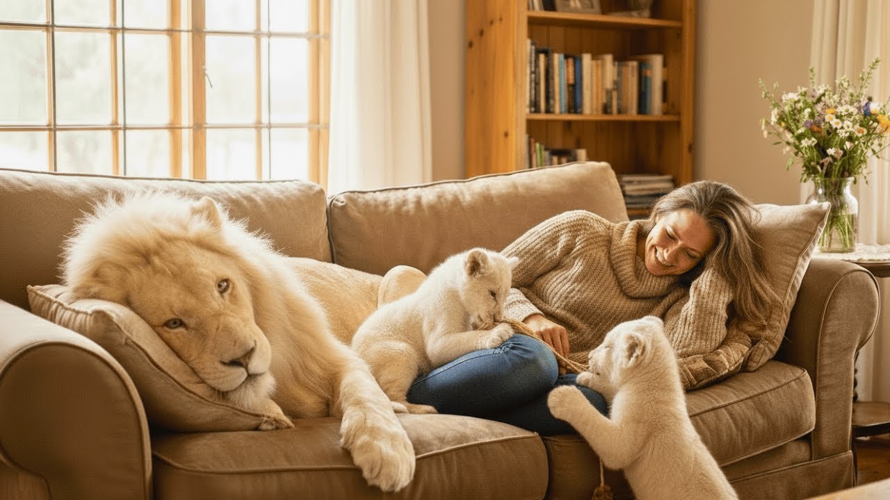 We Saved a White Lion Cub from Hyenas — He Returned When He Had Nowhere Else to Go