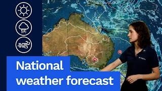National Weather Forecast: Rain, storms in north Queensland, storms in WA