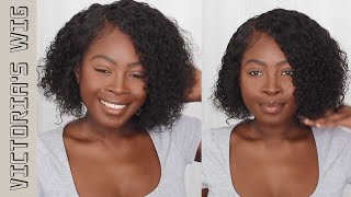 EASY & AFFORDABLE CURLY BOB INSTALL FT Victoria'sWig