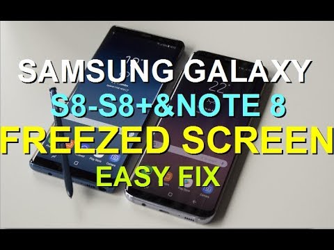 FREEZING Samsung galaxy S8 S8Plus 및 Note 8에 대한 쉬운 수정