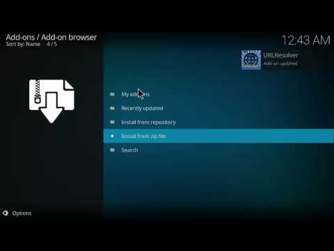 Instalando Add ons URLResolver