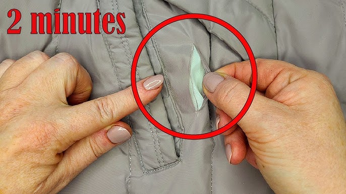 HOW TO FIX SMALL HOLES IN DOWN JACKET, Split Seams in Winter Parka Coat