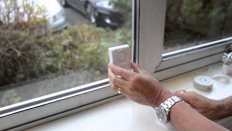 The Glass Minder Vibration Alarm with Warning Sticker - Personalalarms.com