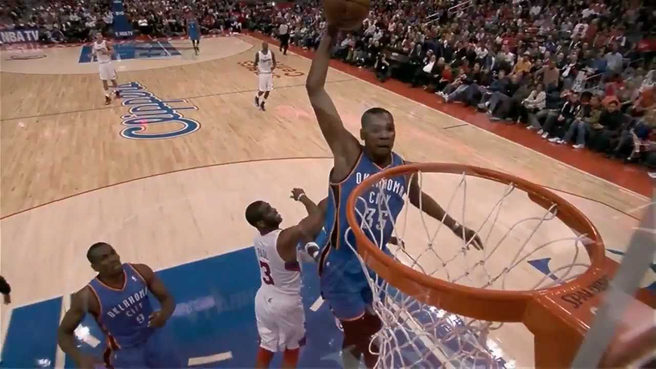 Kevin Durant 35 points (dunk of the night) vs Los Angeles Clippers full highlights 03/03/2013 HD