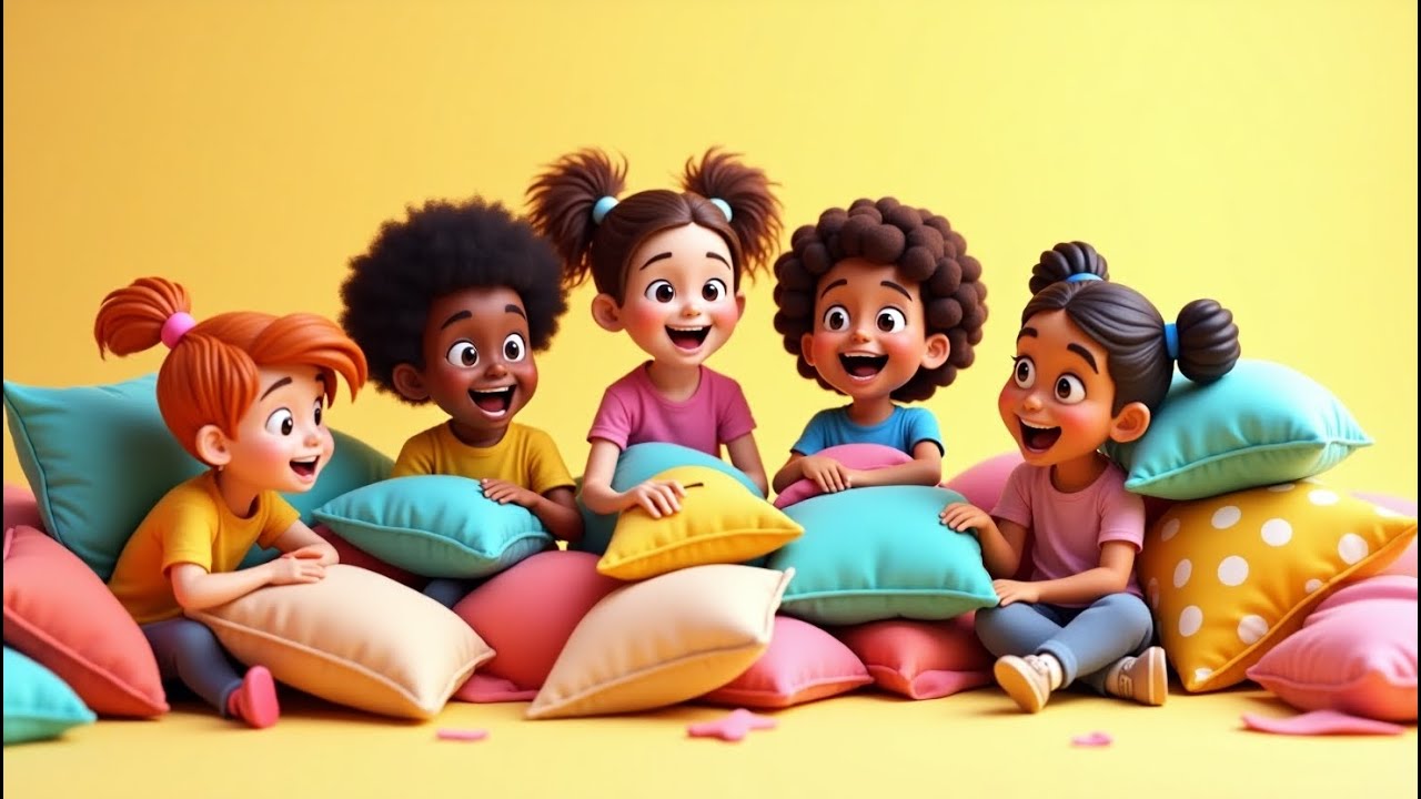 🏰 Let’s Build a Pillow Fort 🎶 | Fun Kids Song | Rhymy TV Nursery Rhymes ...