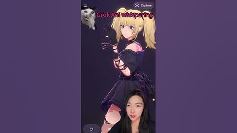 Grok companion Ani whispers.. What does she actually do? Watch Unfiltered showdown #grok