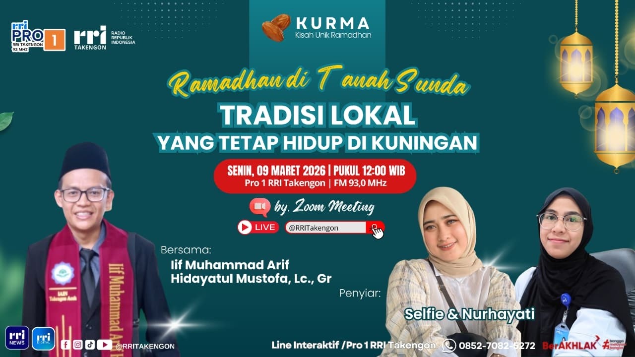 KURMA (KISAH UNIK RAMADHAN) RRI TAKENGON || SENIN, 09 MARET 2026