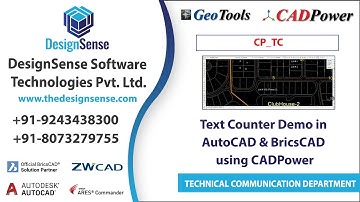 CADPower Text Counter Demo | CADPower Tutorials | Rakesh Rao | Designsense Software | Text Editing