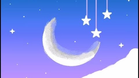 How to make moon scenery in ms paint@littlestarkidchannel