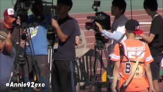 130903 45 〇 EXO 엑소 Kai dancing B1A4 잘자요 굿나잇 Baby Good Night 音あり @ MBC Idol Star Championship 아육대 運動会