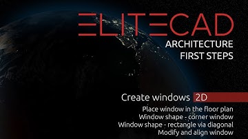 [05.1] ELITECAD ARCHITECTURE - First Steps - Create windows - 2D
