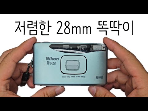 Inexpensive 28mm single-lens film camera Nikon AF600/Nikon Lite