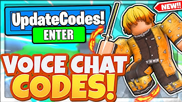 ALL NEW SECRET *VOICE CHAT* UPDATE CODES In Roblox Slayers Unleashed!