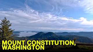Driving Down Mt. Constitution to Orcas, Washington | Road Trip, 4K