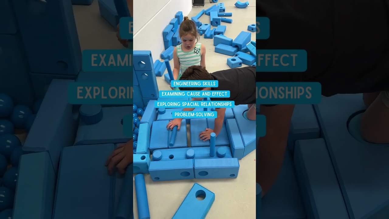 Hands-on STEAM play and learning with Big Blue Blocks!⁠  