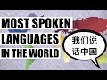 The most spoken languages in the world