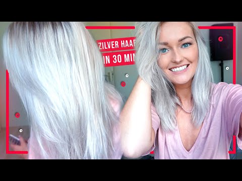 DIY: Haar zilver/grijs verven in 30 min!