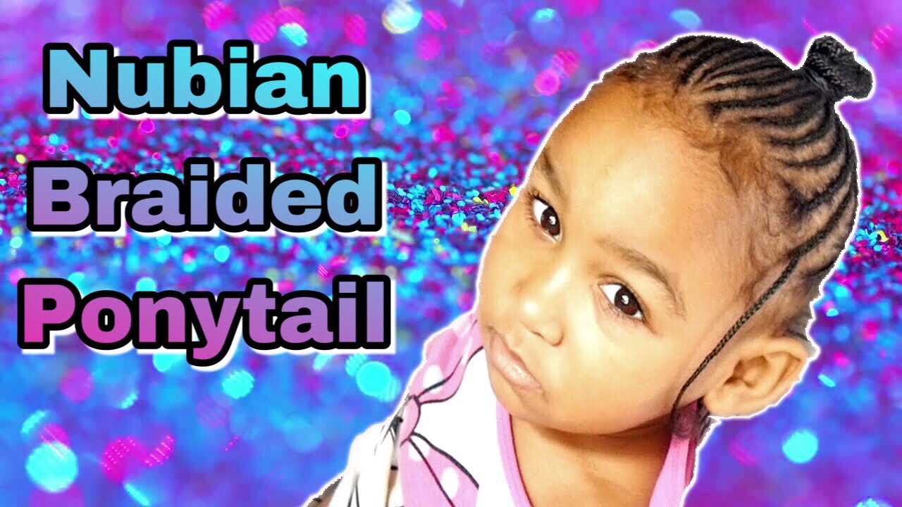 Cornrow Ponytail For Kids Youtube