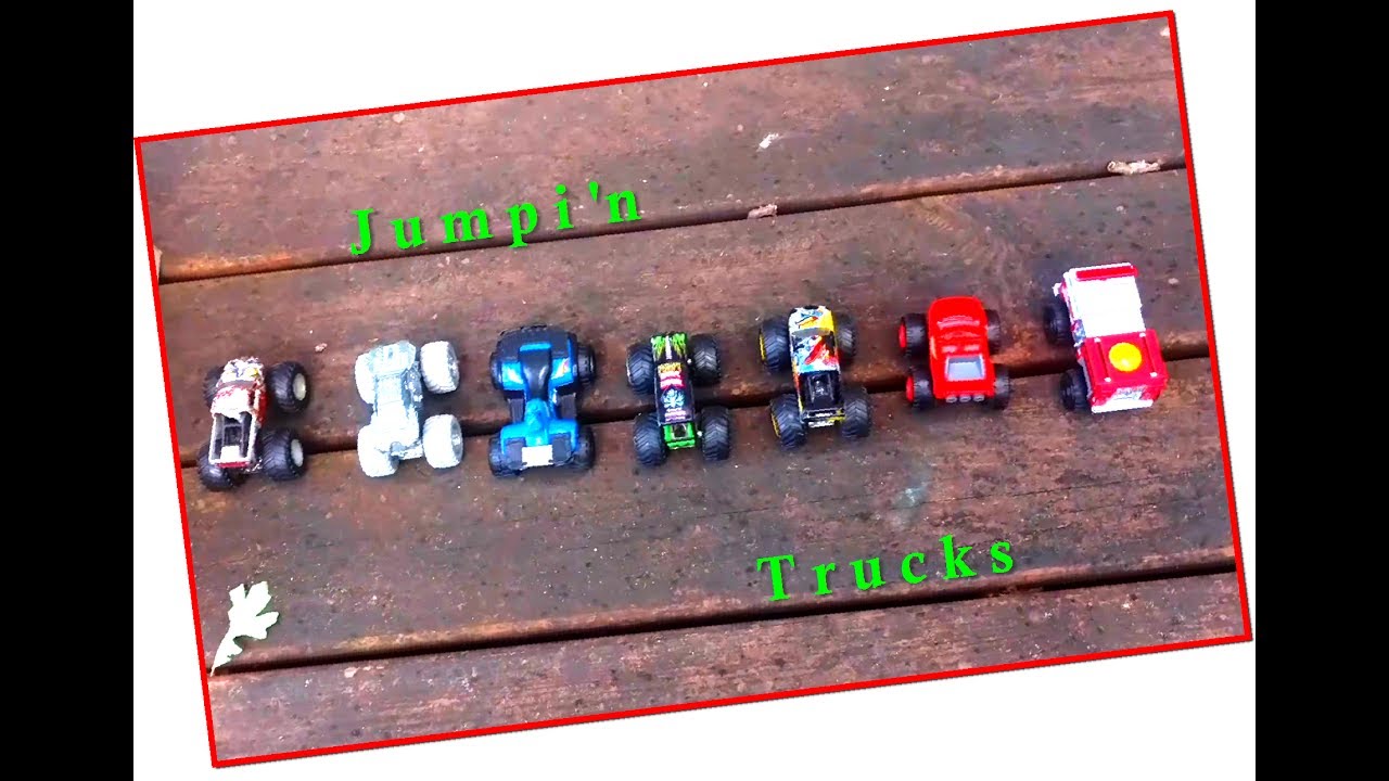 Having fun jumping Bigfoot and Monster Jam Trucks!
