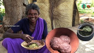 Village cooking Ragi kali Keerai Kadayal கிராமத்து