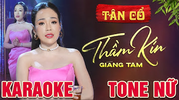 🔴 [KARAOKE] Tân Cổ Thầm Kín 🎤 Giáng Tâm ♫ Karaoke Tân Cổ Chọn Lọc Hay Nhất
