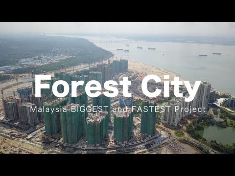 Forest City, Iskandar Malaysia - Progress as 19 May 2018