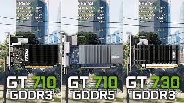 GT 710 DDR3 vs GT 710 GDDR5 vs GT 730 DDR3 | GTA V