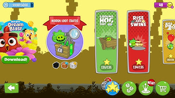 Bad piggies hidden loot crates Marble crate carrying king pig 3 stars gold