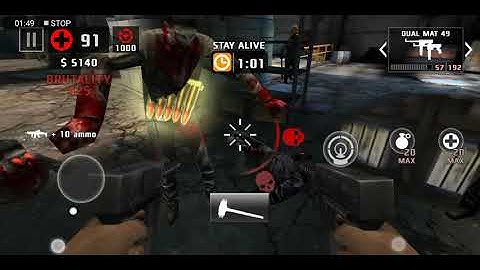 Dead Trigger 2 - Dual MAT 49, SCAR & Hammer Gameplay