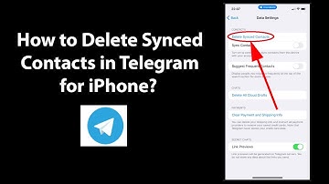 How to Delete Synced Contacts in Telegram for iPhone?