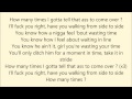 How many times - Dj Khaled ft. Chris Brown, Lil Wayne & Big Sean (Lyrics)
