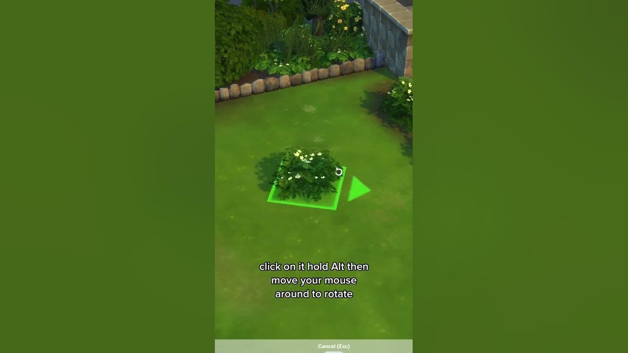 Here's how to freely rotate items in the sims! sims4 shorts YouTube