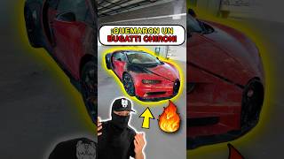 They have intentionally burned a Bugatti! 😲