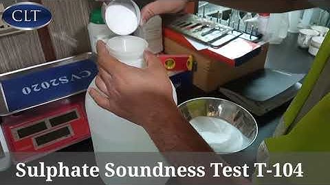 Sulphate Soundness Test AASHTO T-104 | Adnan Khan | Urdu Hindi.