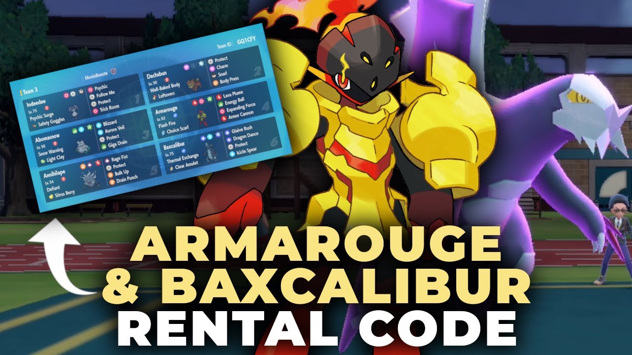 UNSTOPPABLE ARMAROUGE BAXCALIBUR RENTAL TEAM Pokemon Scarlet unstoppable-armarouge-baxcalibur-rental-team-pokemon-scarlet