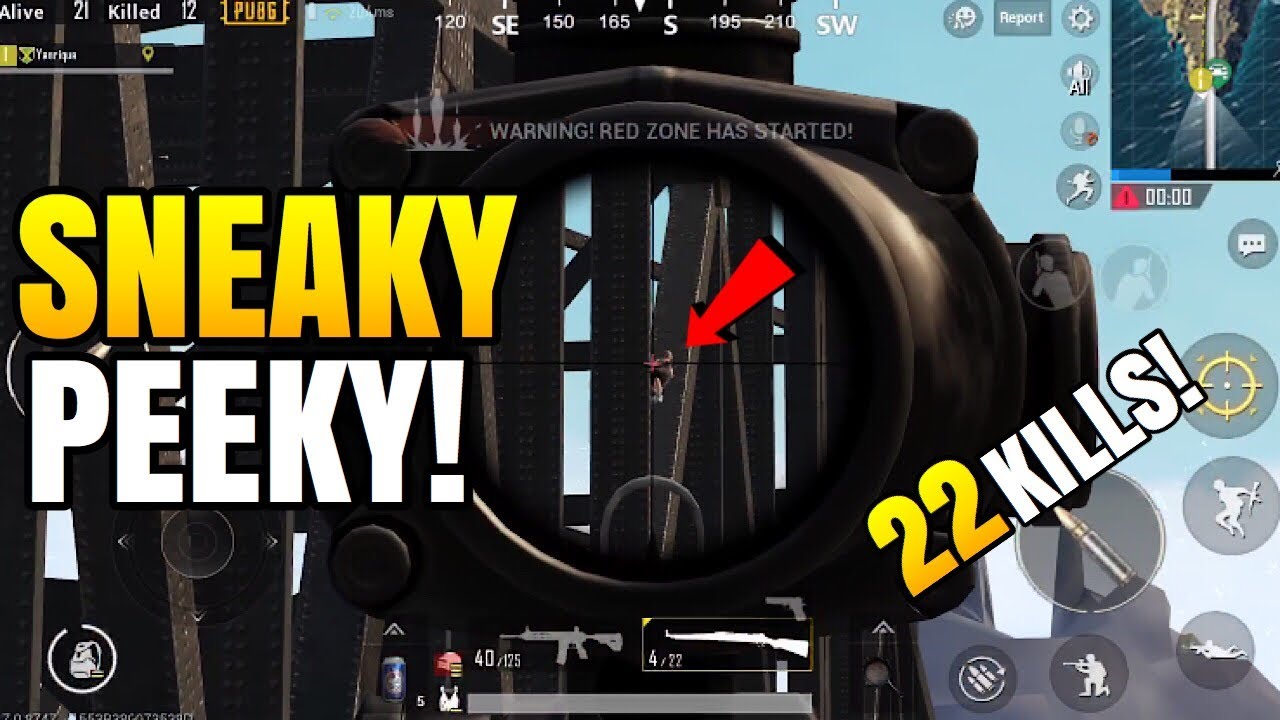 SNEAKY PEEKY! | 22 Kills FPP Solo VS Squad | PUBG Mobile - YouTube