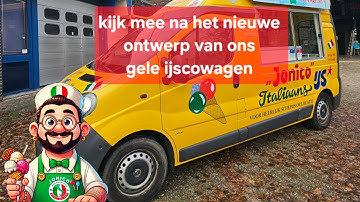 Achter de schermen zijn we druk bezig Geweest met het nieuwe ontwerp van de gele ijscowagen