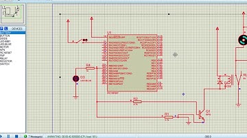 Motor DC con pic 16f887 (con rele)