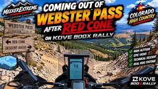 Coming out of Webster Pass after Red Cone on Kove 800x Rally