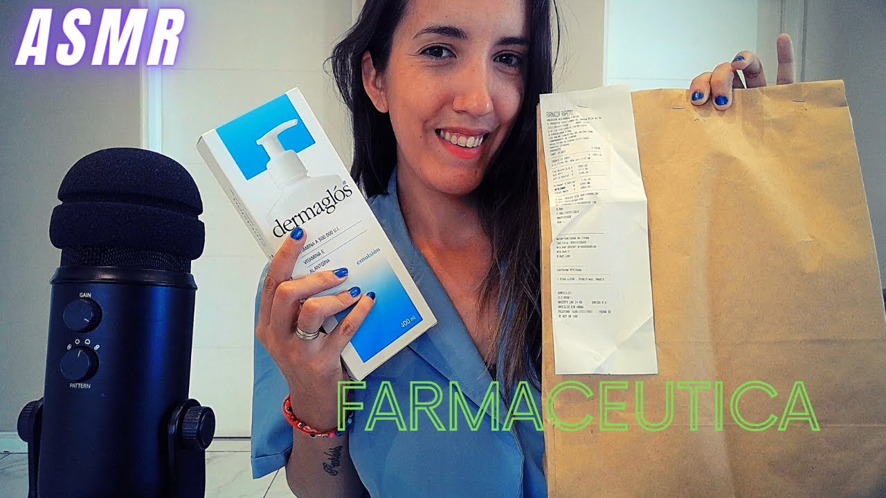 ASMR en español - Farmacéutica - Empaquetando remedios soft spoken