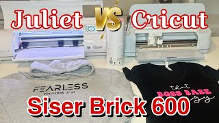 Add Dimension to your Shirts with Siser Brick 600 HTV | Juliet VS Cricut, Which Cut it Better??