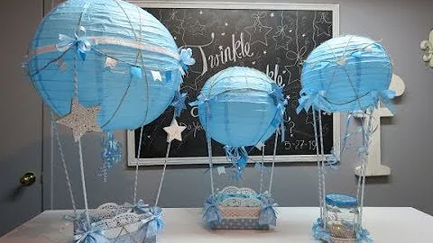 Baby Shower Series Project 5: Hot Air Balloon Centerpiece