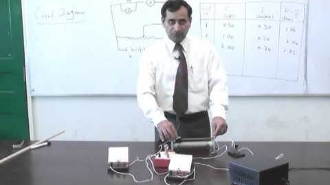 Tungsten filament and potential applied