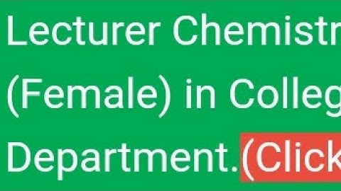SPSC Announced Interview Schedule For Lecturer Chemistry BPS 17 Female#spsc
