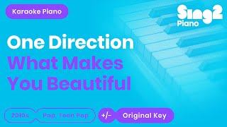 What Makes You Beautiful - One Direction (Piano backing) cover chords