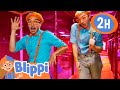 Blippi does the wiggle dance  more  blippi and meekah best friend adventures